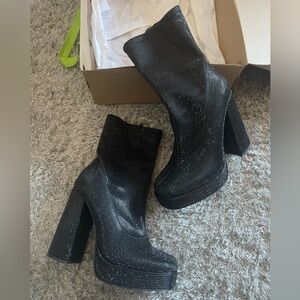 Rhinestone booties
